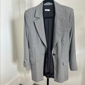 Motel Rocks Black and White Tailored Blazer